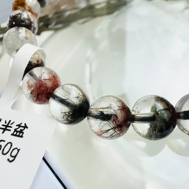 精品四季幽灵半盆黑发共生7.5mm15.50g花幽灵提升运势避小人 - 手链/手环 - 水晶 多色