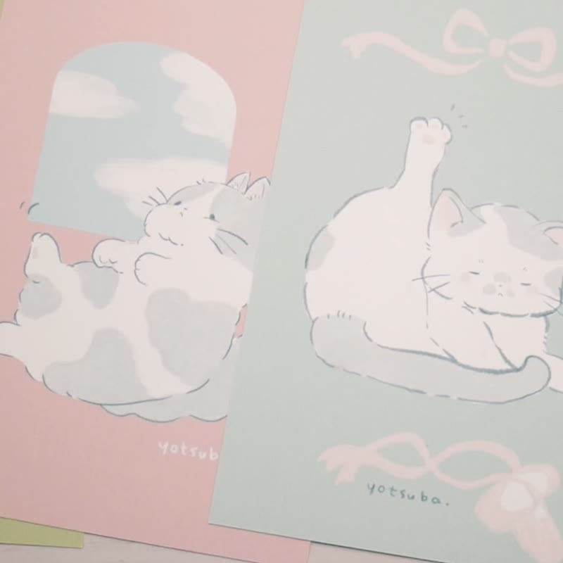 【新年福袋】猫咪组合 文具、铃夹、贴纸、明信片等【1/13前限定贩售】 - 其他 - 其他材质 多色