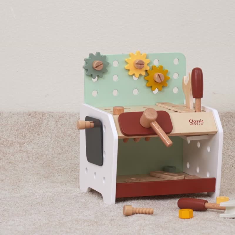 工程玩具 | 迷你工具台【给小工程师们的专业教具】 - 玩具/玩偶 - 木头 橘色