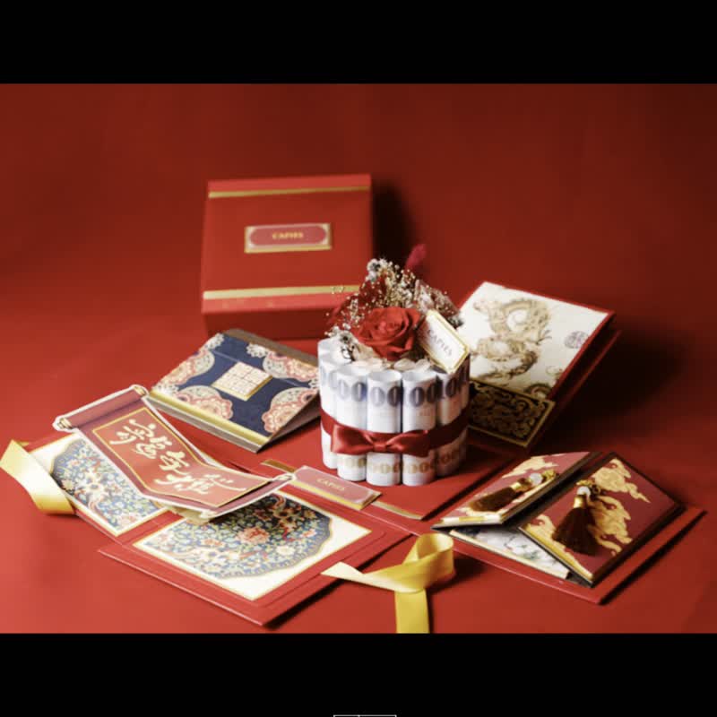 龙年有钱花手工机关礼物盒|生日礼物|母亲节礼物 - 相簿/相册 - 纸 