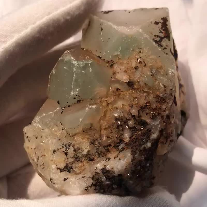 绿幽灵水晶簇 隐山 城堡天然原石 水晶原矿 水晶  crystal 摆设 - 摆饰 - 水晶 绿色