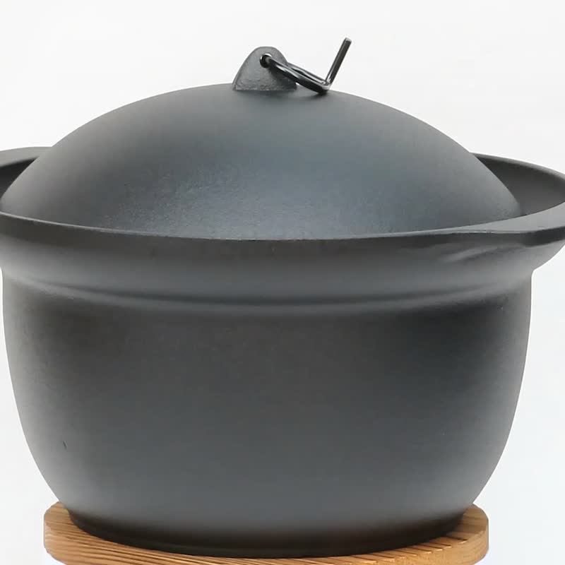 盛荣堂 南部铁器 铁锅 饭锅 3合炊 IH对应 - 厨房用具 - 其他金属 黑色