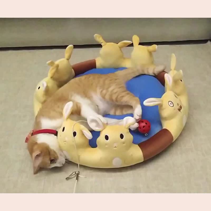 动物床垫 - 玩水消暑的老虎 凉垫组合 可拆式床垫 - 床垫/笼子 - 其他人造纤维 黄色