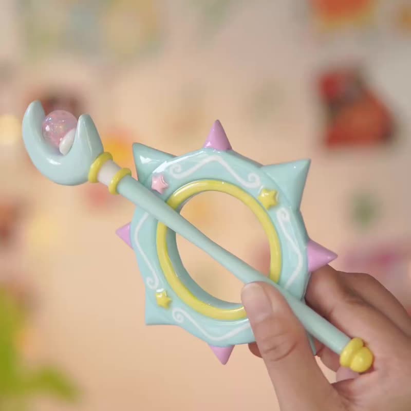 精灵风格星辰发簪 – 手工粉彩月亮发髻针 - 发饰 - 其他材质 