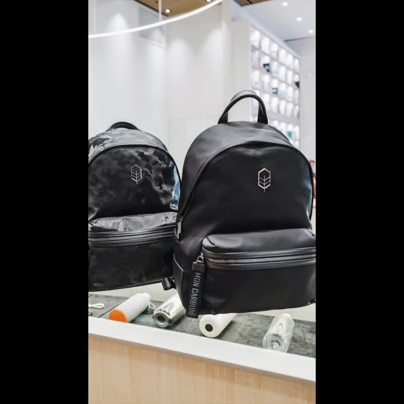 情人节礼物 旅行后背包黑色迷彩 防水 - 后背包/双肩包 - 尼龙 黑色