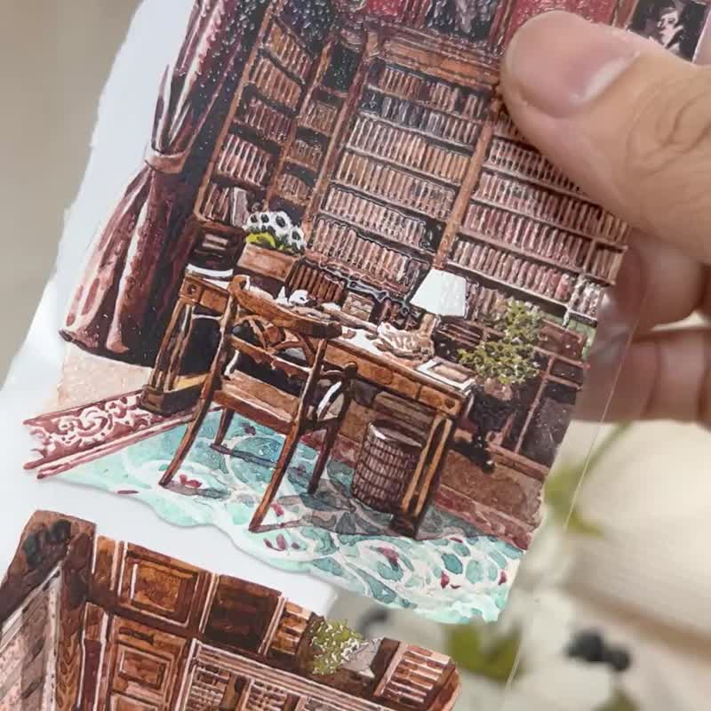 375霸总书房书房的秘密 - 纸胶带 - 塑料 多色