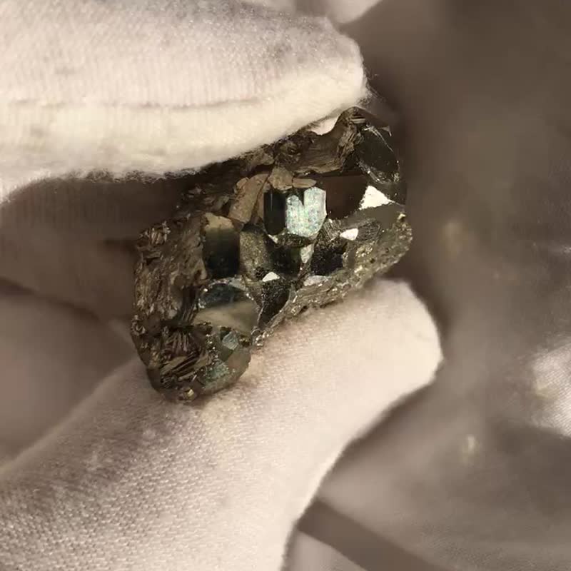 黄铜矿 愚人金 水晶簇 天然水晶 摆设 水晶原矿 原石 crystal 今 - 摆饰 - 水晶 金色