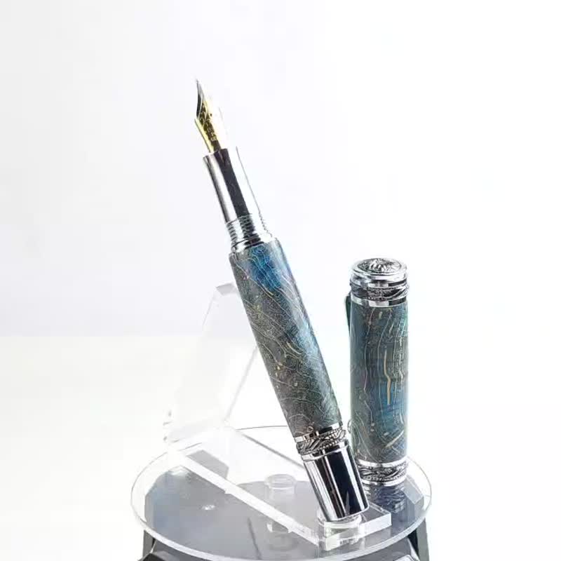 稳定木钢笔 /手工钢笔/KOBE手工笔 - 钢笔 - 木头 绿色