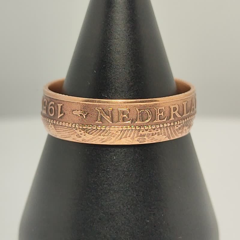 Netherlands Antilles Coin Ring 2 1/2 cents 1959 dutch coin ring - 戒指 - 其他金属 