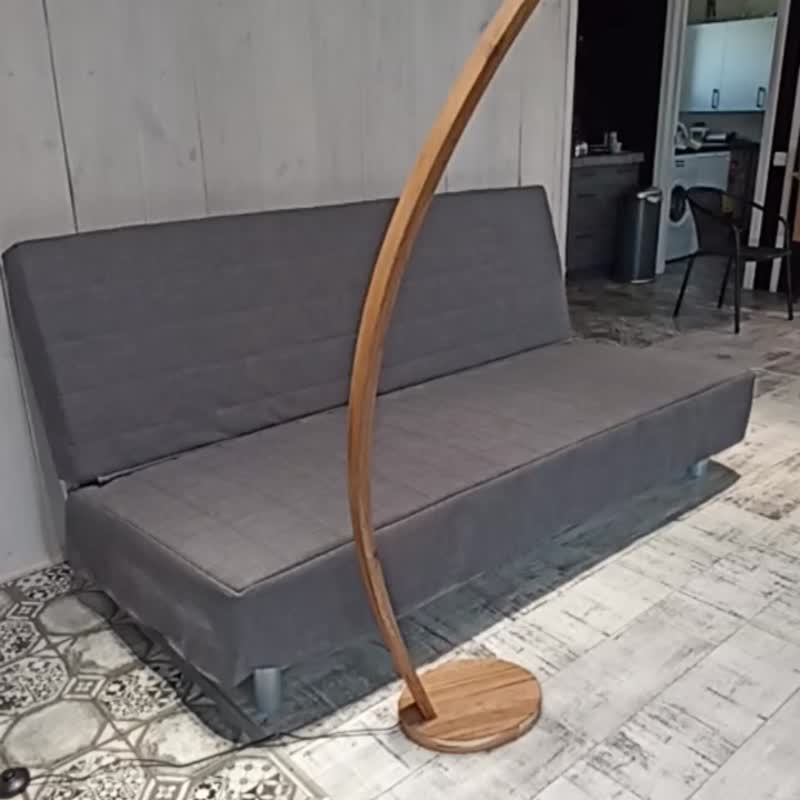 木质落地灯 直立式阅读灯 弧形落地灯 现代落地灯 Torchere - 灯具/灯饰 - 木头 