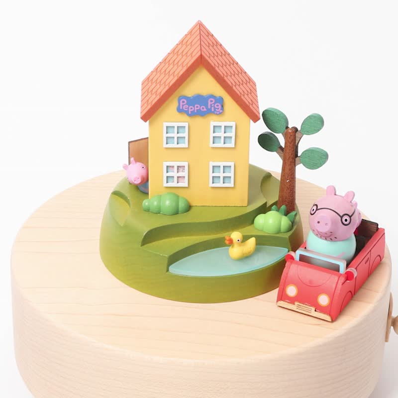 【佩佩猪一家人】绕圈音乐盒 Peppapig | Wooderful life - 摆饰 - 木头 多色