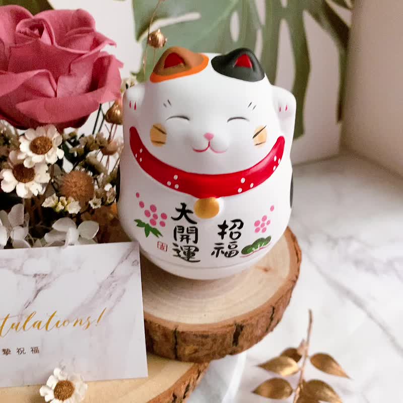 永生花 干燥花 开业 开幕 招财猫 开运 入厝 财位 招福 升迁 新年 - 干燥花/捧花 - 植物．花 红色