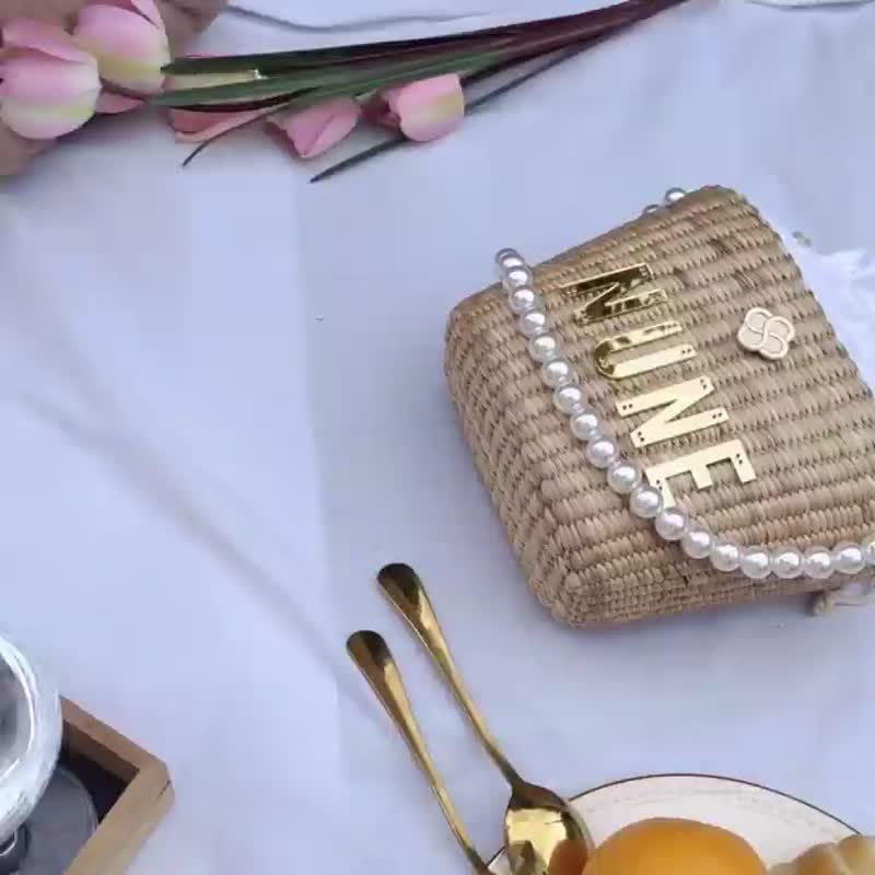 Straw bag model The legend (Premium strawbag) - 手提包/手提袋 - 植物．花 多色