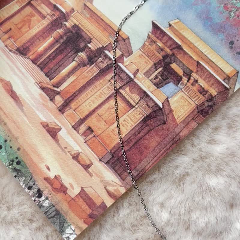 纯银系列-板娘推荐款-天然淡水高品质珍珠纯银项链  轻珠宝 礼物 - 项链 - 纯银 银色