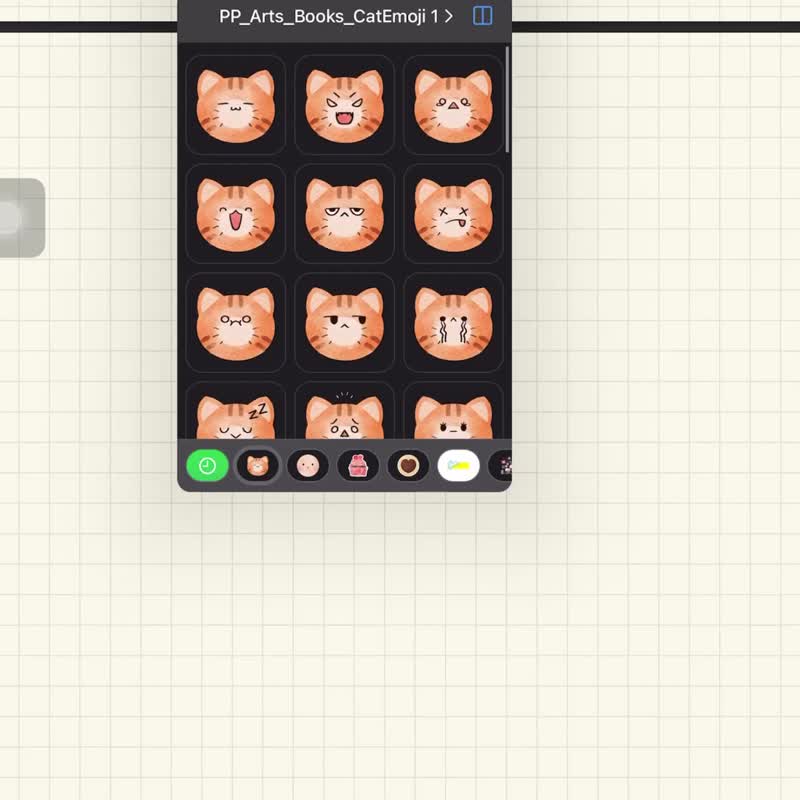 Orange Cat Digital Stickers - 电脑手机桌布/贴图/App 图示 - 其他材质 