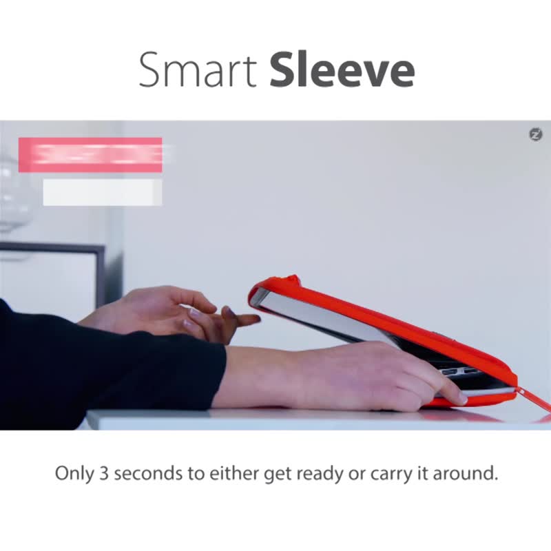 Smart Sleeve 硬壳支架电脑包笔电包保护套-13~16寸M1~M2 MacBook - 电脑包 - 其他人造纤维 红色