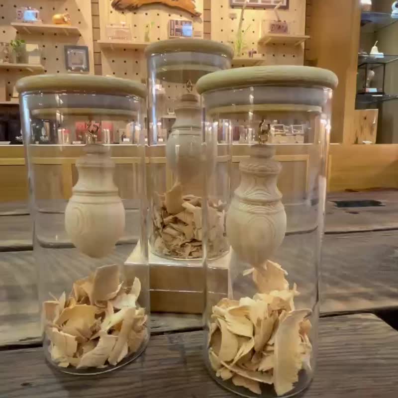 Q版垂挂文昌笔丨台湾桧木丨招财聚福平安丨办公桌小物 - 摆饰 - 木头 