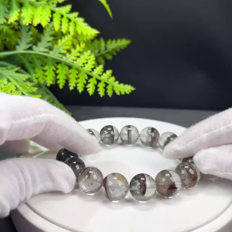 精品巴西四季幽灵水晶手串14.5mm冰透干净半盆活力激情招财繁荣 - 手链/手环 - 水晶 