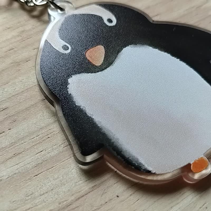 Gentoo Penguin Keychain - 钥匙链/钥匙包 - 压克力 多色