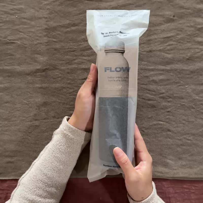 FLOW 环保水壶 / 500ml 水瓶/ 台湾制造 / 碳黑 - 水瓶/水壶 - 环保材料 黑色