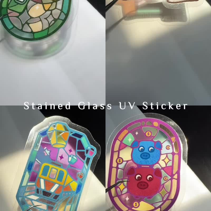 水晶转印贴 8 入组 | 玻璃彩绘台湾 2 | Littdlework - 贴纸 - 其他材质 多色