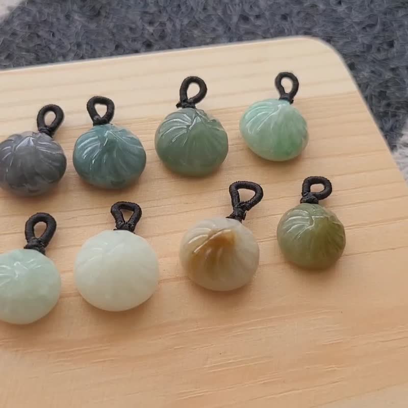【亲翠】天然翡翠 各色种水各种口味冰包子皮绳锁骨链 第二弹 - 项链 - 玉石 多色