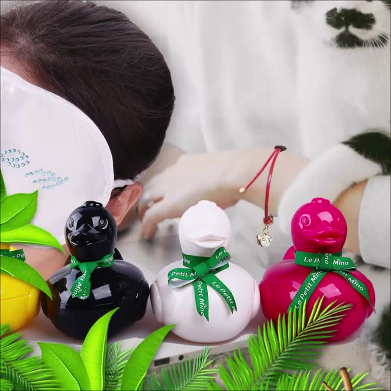 JOYSTONE 3 件组 红皮绳卡通吊坠手链 x 香氛眼罩 x 大 Q 鸭置物 - 收纳用品 - 真皮 多色