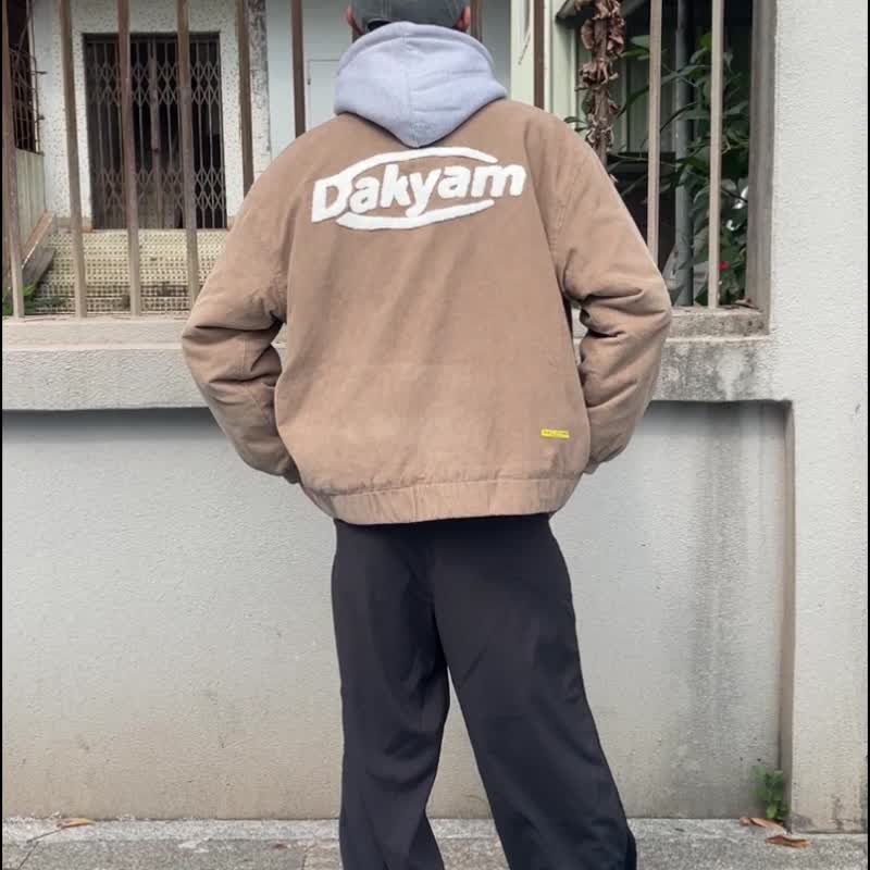 DAKYAM 2023新款灯芯绒加厚羊羔绒保暖翻领夹克 - 男装外套 - 棉．麻 