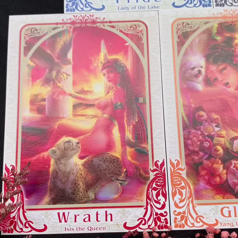 【限量明信片】七宗罪系列套组(一组7张)圣诞礼物 交换礼物 - 卡片/明信片 - 纸 多色