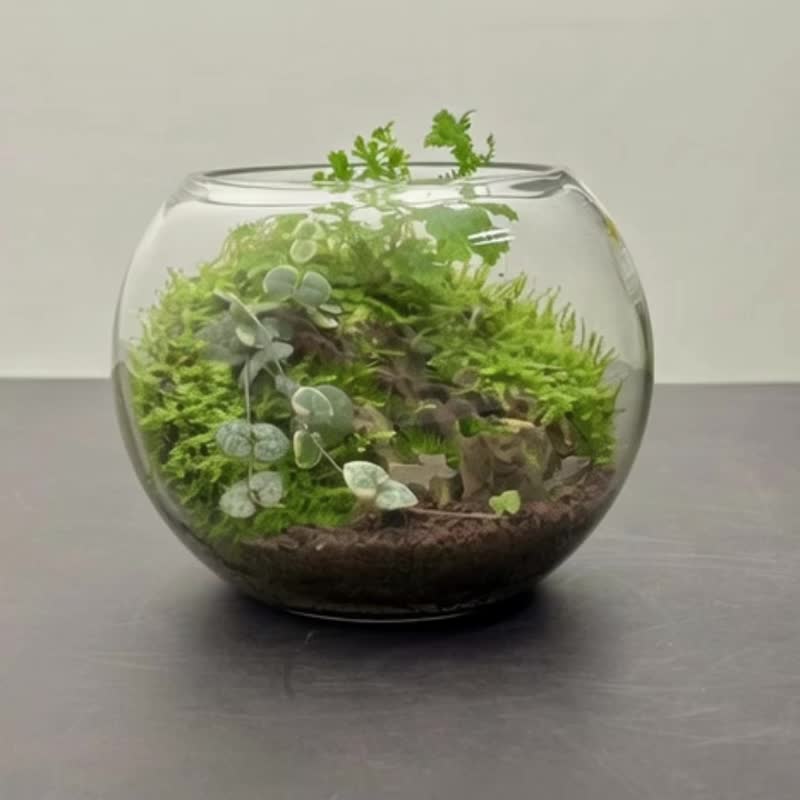 恋火山丘 / 手工微景观生态盆 - 植栽/盆栽 - 植物．花 