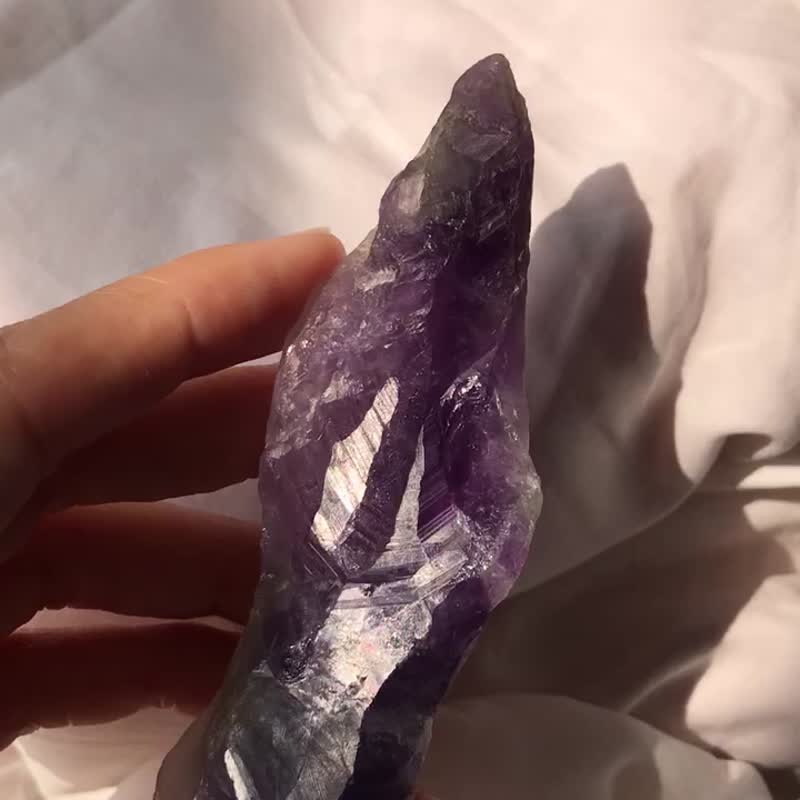紫水晶 紫晶簇 紫晶涅盘 矿标 水晶簇 水晶原矿 摆设 原石 - 摆饰 - 水晶 紫色