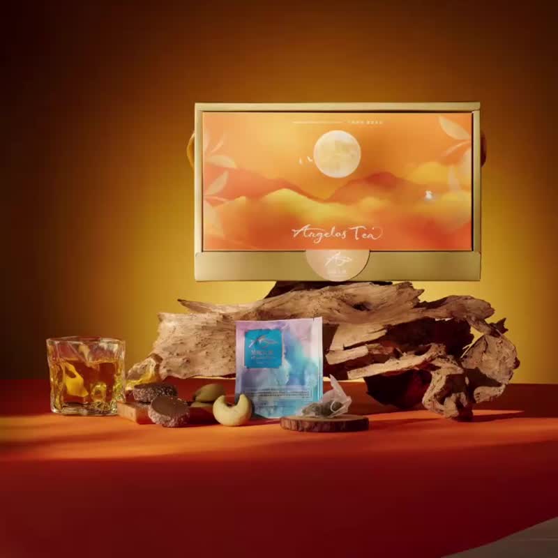 旺月盈福祝福茶包礼盒 企业定制ESG永续好礼 精致茶包伴手礼 - 茶 - 纸 