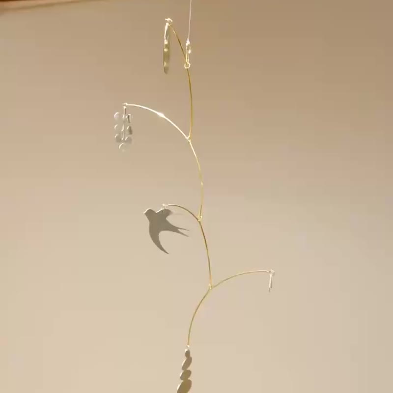 恬日 - 压克力黄铜平衡挂饰 五件组 - 摆饰 - 铜/黄铜 金色