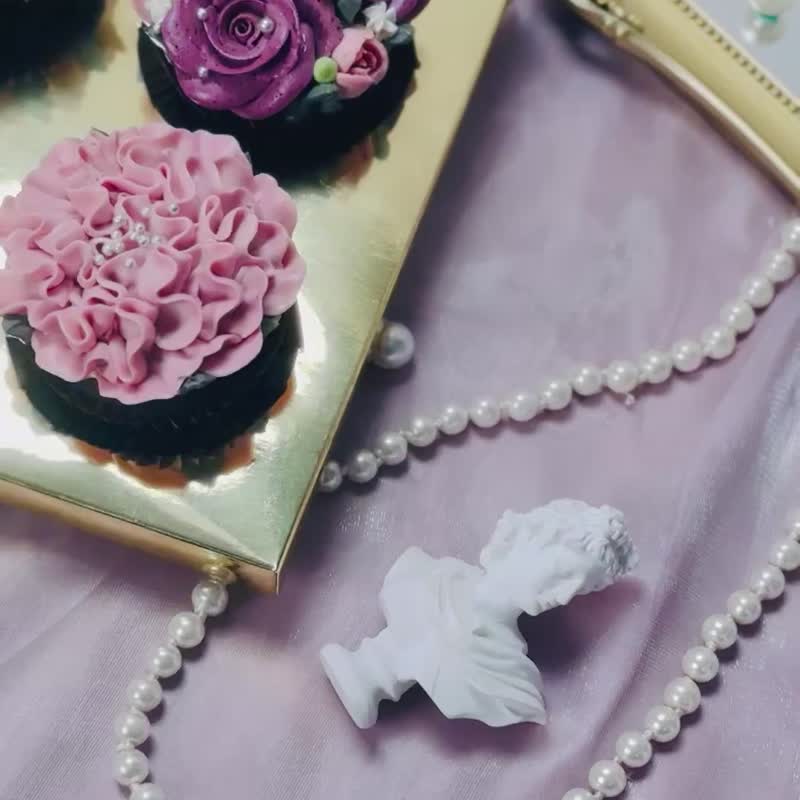 【母亲节礼盒】妈妈之花六入杯子蛋糕礼盒/康乃馨/限定/3天内发 - 蛋糕/甜点 - 新鲜食材 粉红色