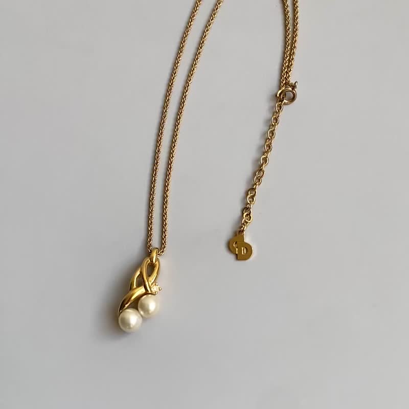Christian Dior Necklace 古董饰品/项链/首饰/复古 - 项链 - 其他金属 金色