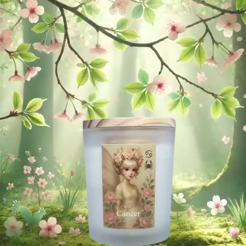 巨蟹座 原创星座图腾蜡烛 招财精油 守护温暖 财富安心 星座选物 - 蜡烛/烛台 - 其他材质 白色