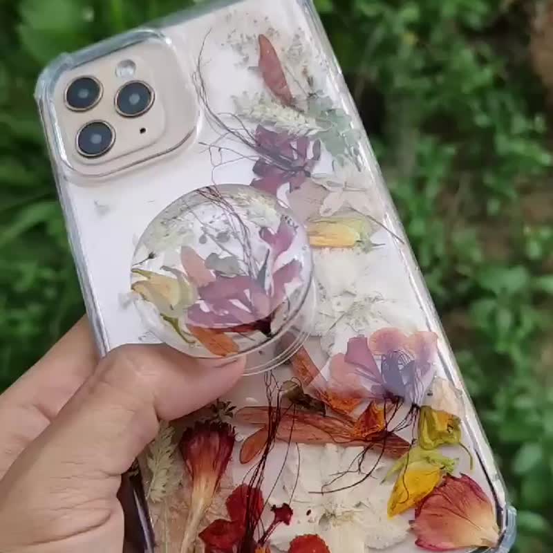 Autumn in my heart pressed flower phonecase - 手机壳/手机套 - 树脂 