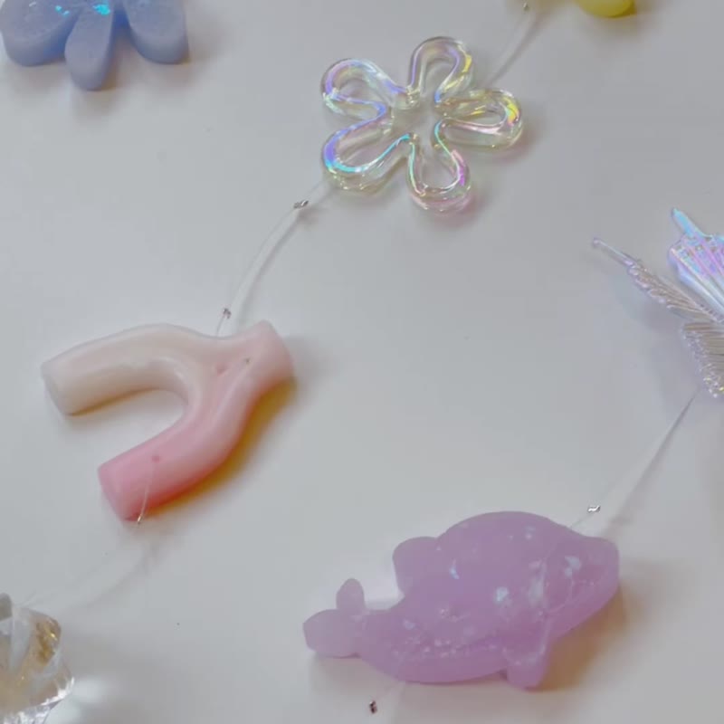 【体验】高雄蜡烛教室 一日扩香风铃体验 风铃体验 香氛风铃制作 - 蜡烛/香氛 - 蜡 