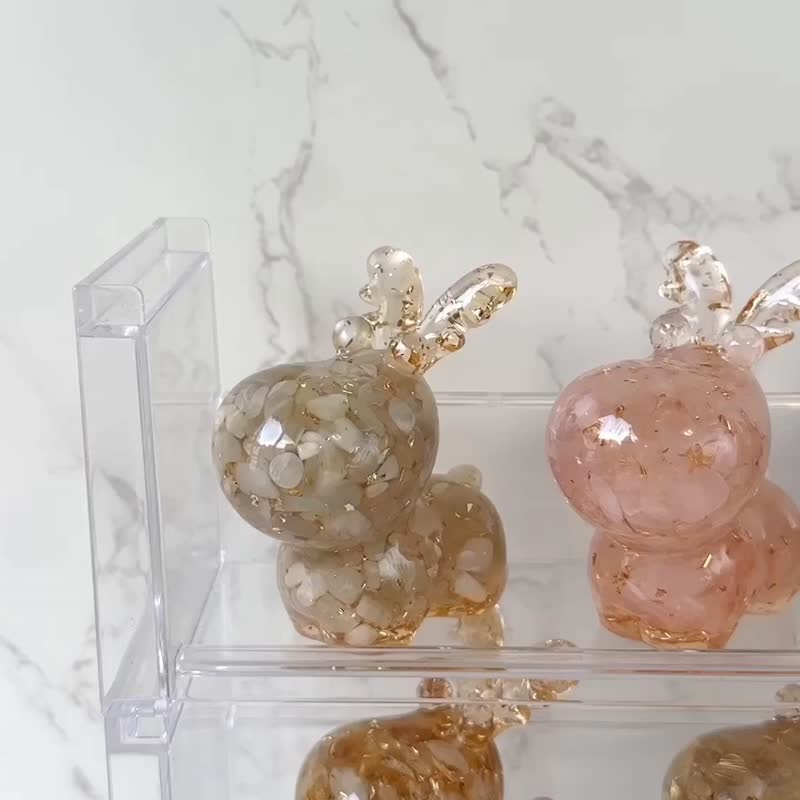 【快速出货】水晶麋鹿 M 号 | 天然石摆饰 | 母亲节礼物 - 摆饰 - 水晶 多色