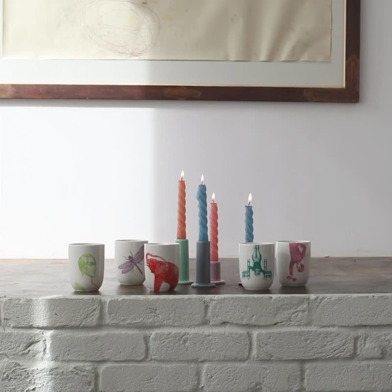 【圣诞精选】绘图茶杯 - 茶具/茶杯 - 陶 白色