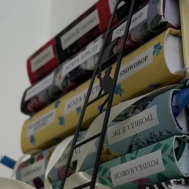 恐怖书签 藏在书中的骷髅。给恐怖爱好者的小巧书籍礼物。 - 书签 - 其他金属 黑色