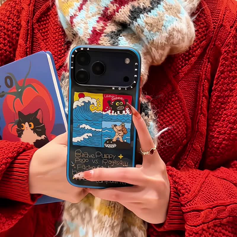 【隐藏式磁吸】爪爪冶愈研究所铝合金按键全磨砂防摔防刮iPhone17 - 手机壳/手机套 - 塑料 多色