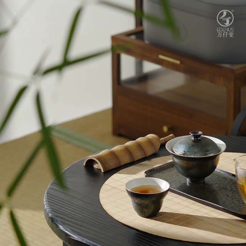天珠高档盖碗泡茶杯茶盘旅行茶具 - 茶具/茶杯 - 陶 
