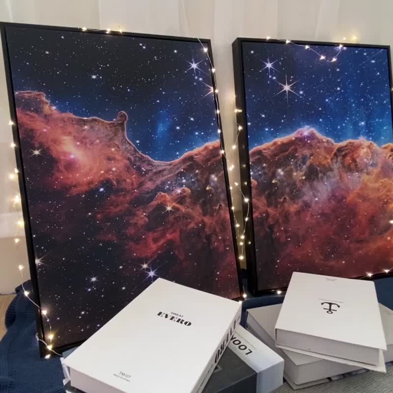 WEBB • 米斯特拉尔星云III- 星云外太空装饰画/韦伯天文望远镜 - 海报/装饰画/版画 - 棉 蓝色