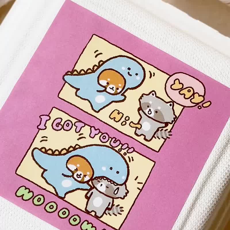 浣熊菓子屋/满满纸胶带礼盒/福袋/纸胶带 - 纸胶带 - 纸 咖啡色