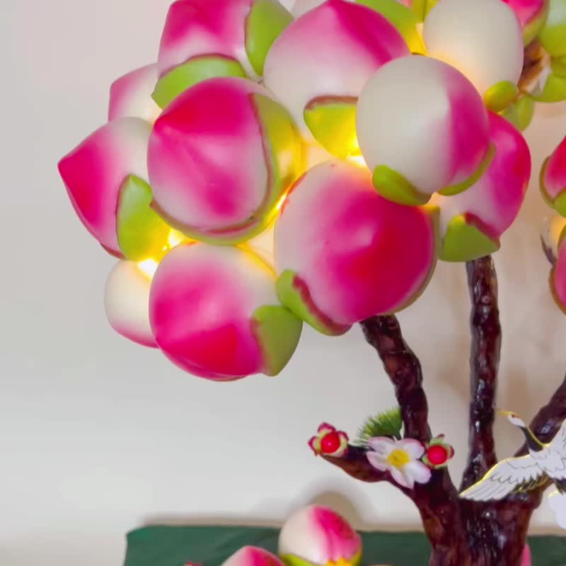 福寿安康 巨美寿桃树 - 其他 - 木头 咖啡色