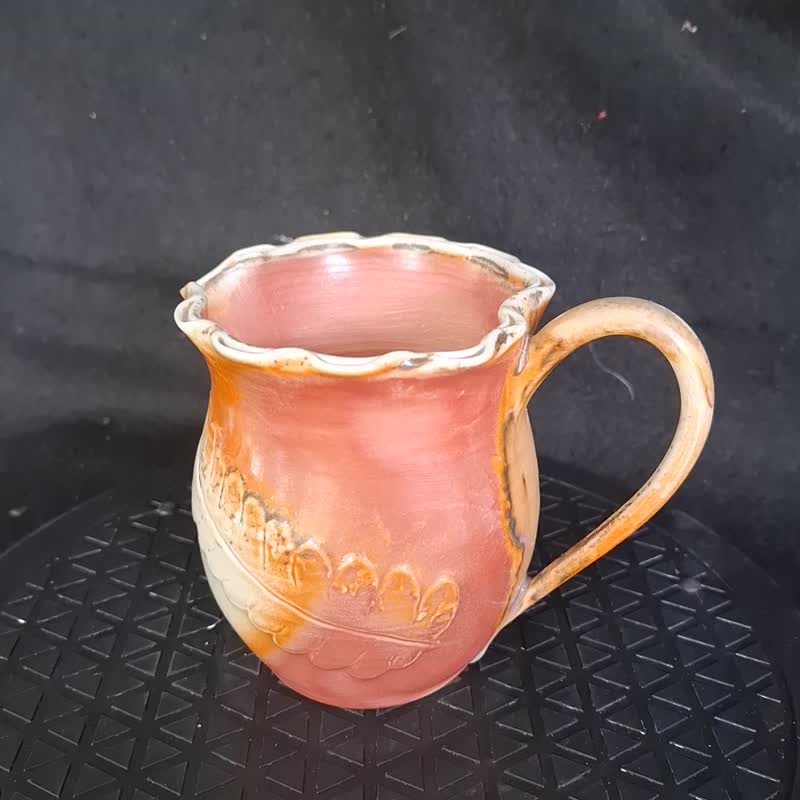 柴烧蕨类茶海公道杯 - 茶具/茶杯 - 陶 金色