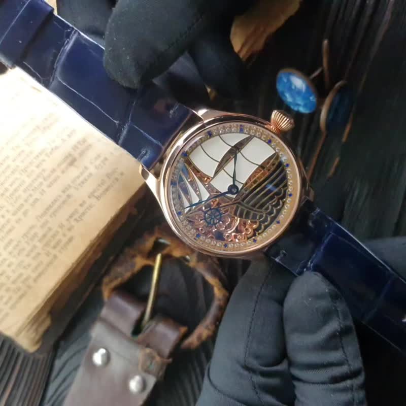 鏤空手錶, 手工手錶, 客製化手錶, 機械表,手工手錶, 男士骨架 - 男表/中性表 - 其他材质 