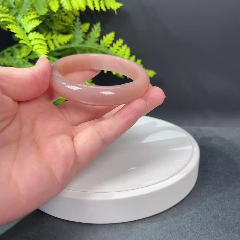 福利款 橙月光石猫眼手镯56MM 星光天眼千层纹橙色水晶 柔和明快 - 手链/手环 - 水晶 橘色