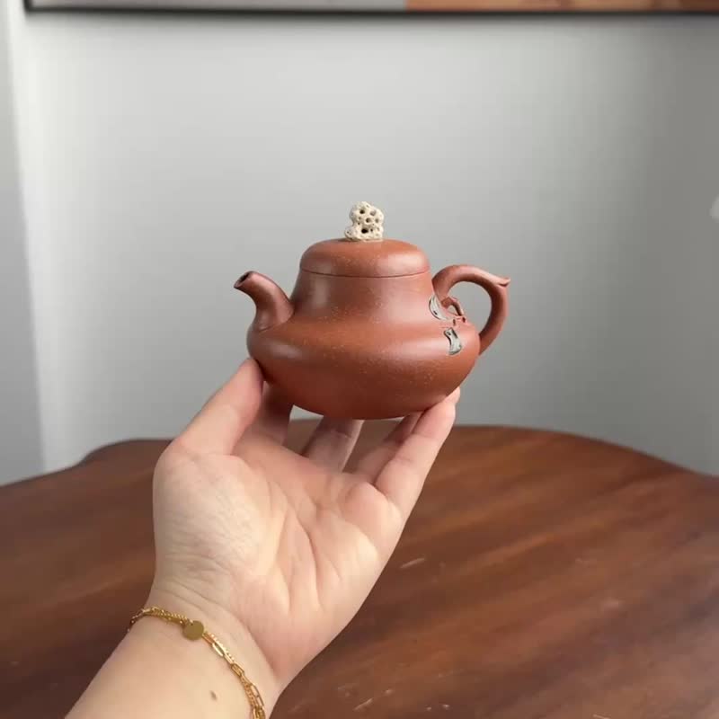 福禄 手工 容量180cc 原矿降坡泥紫砂玉质 圆润外观 福禄寓意 - 茶具/茶杯 - 陶 